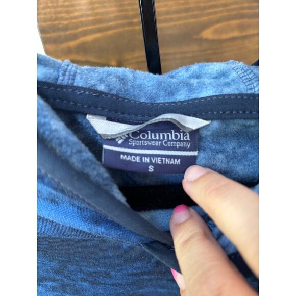 Columbia Men's Blue PFG Super Terminal Fleece Hoodie Size S - Picture 6 of 7